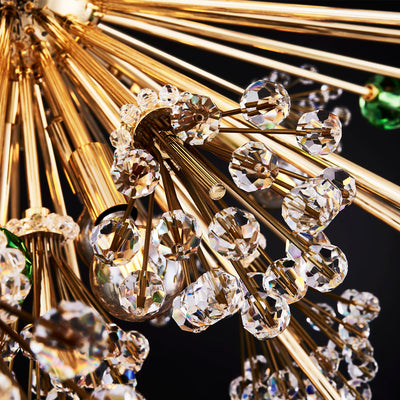 60'' Constellation Colorata 50 Light 18k Gold Tiered Chandelier