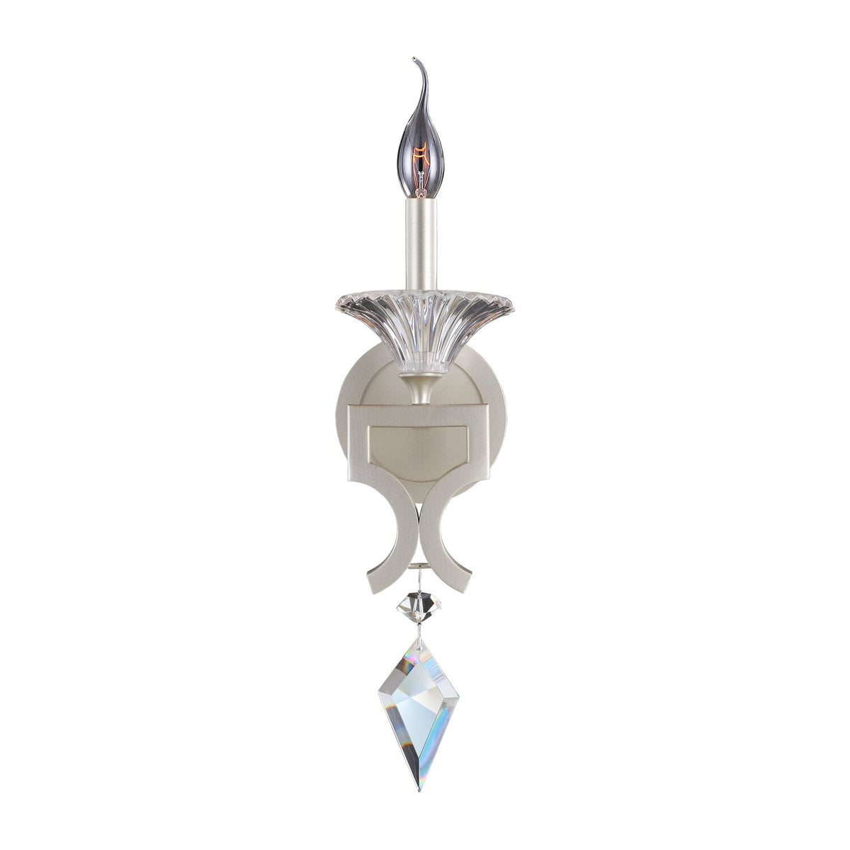 5.3'' Florence 1 Light Tarnished Silver Wall Sconce