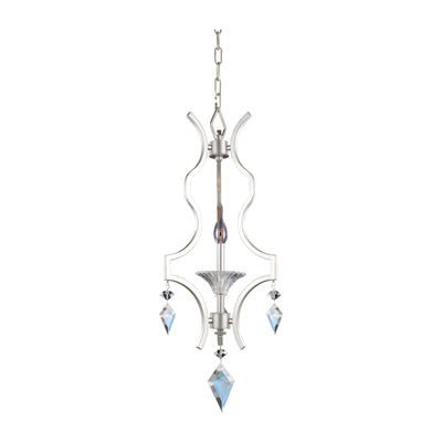 29'' Florence 1 Light Tarnished Silver Chandelier