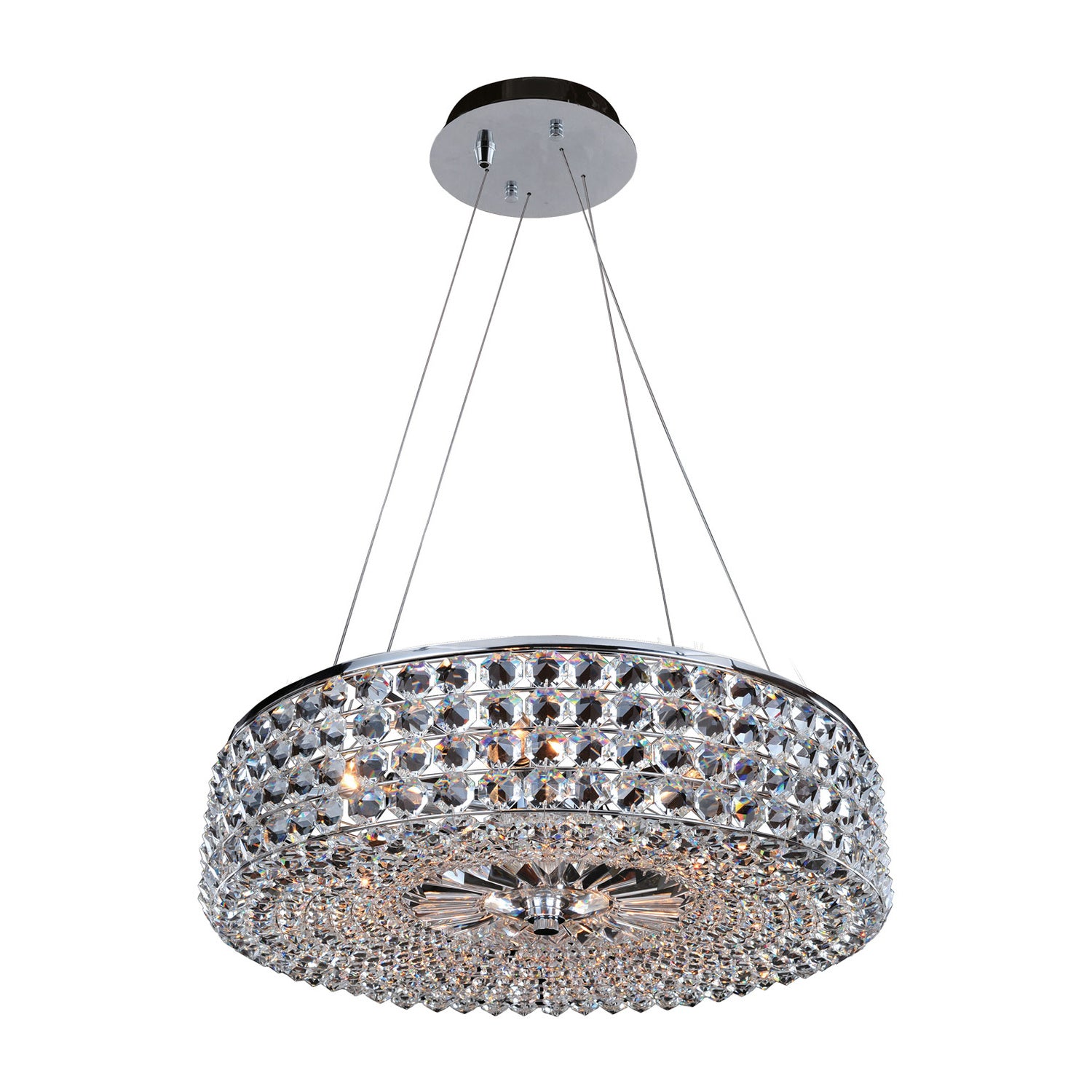 20'' Arche 6 Light Chrome Pendant