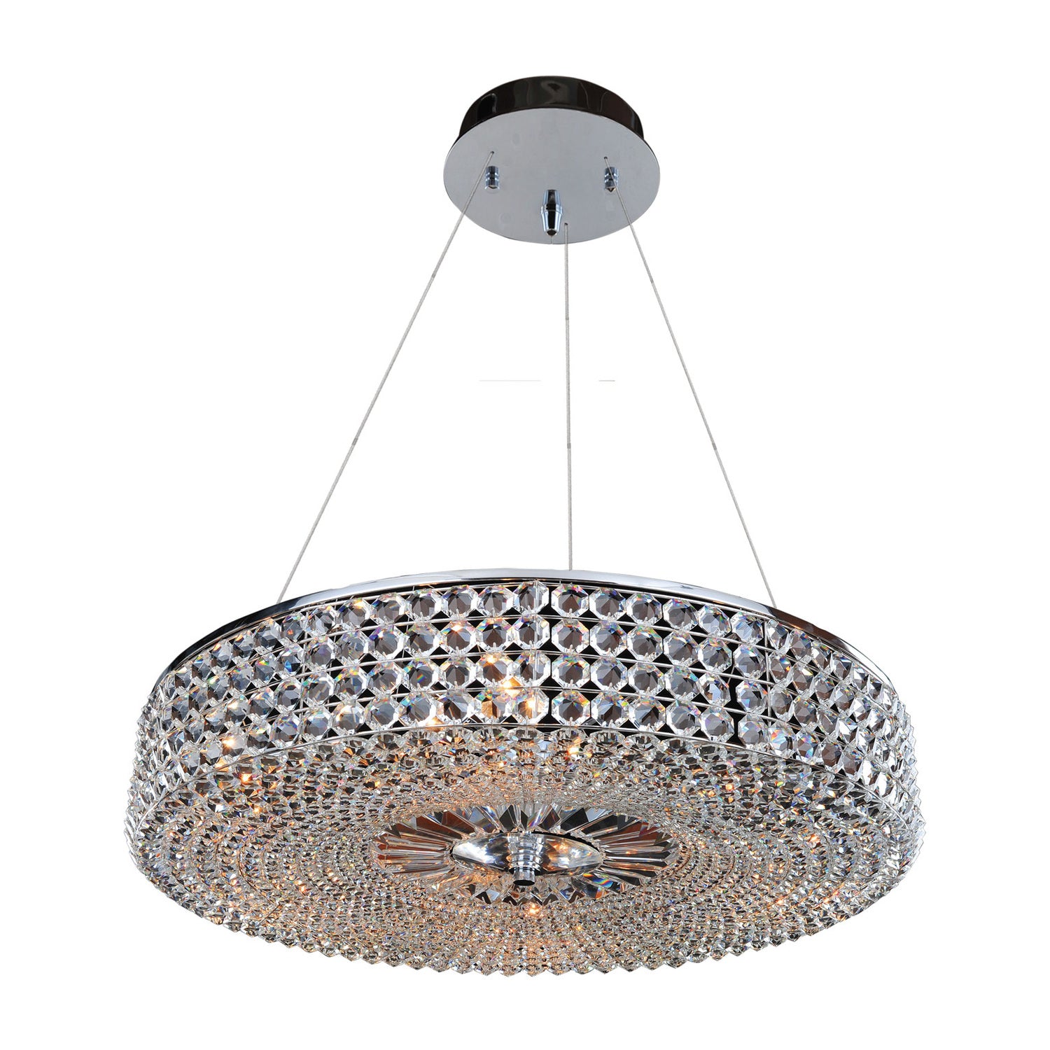 24'' Arche 9 Light Chrome Chandelier