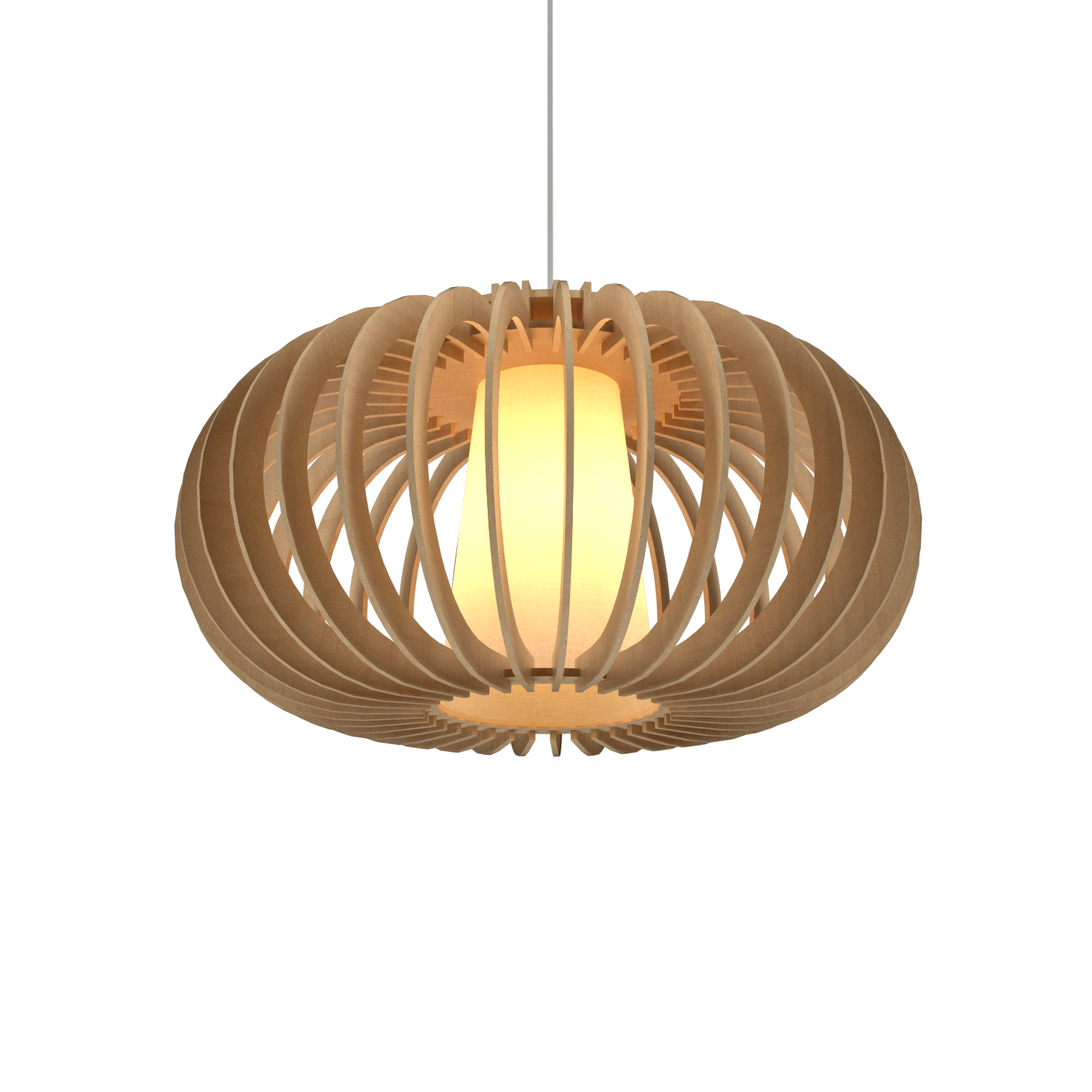 16.54'' Contemporary Stecche di Legno Accord Pendant Light