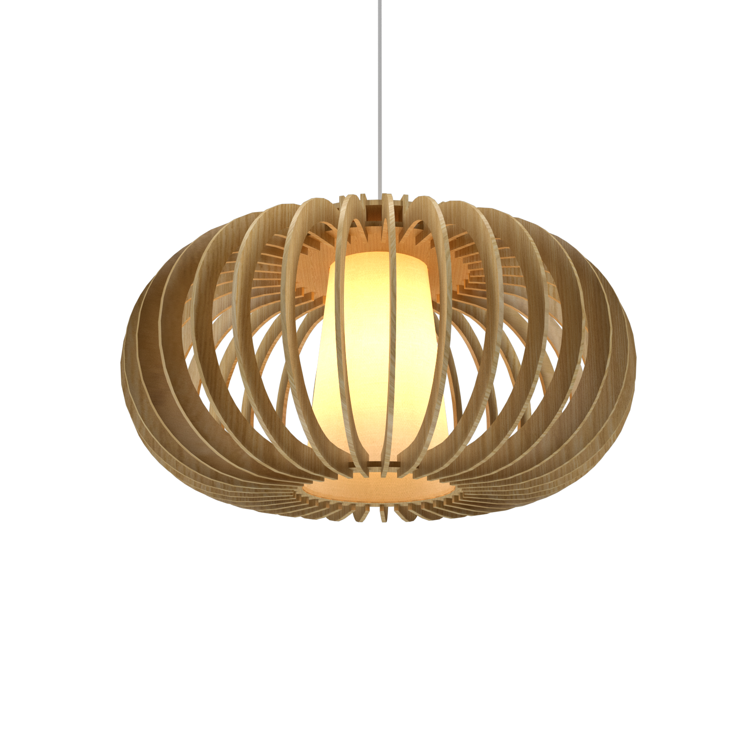 16.54'' Contemporary Stecche di Legno Accord Pendant Light