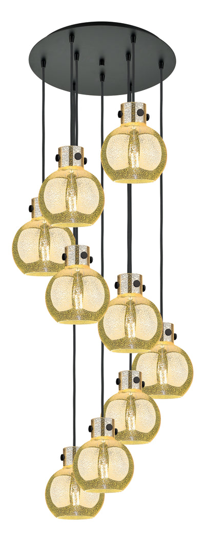 Downtown Urban Multi Pendant Brushed Brass