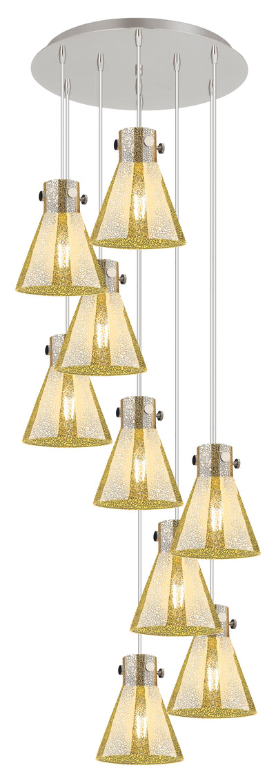 Downtown Urban Multi Pendant Brushed Brass