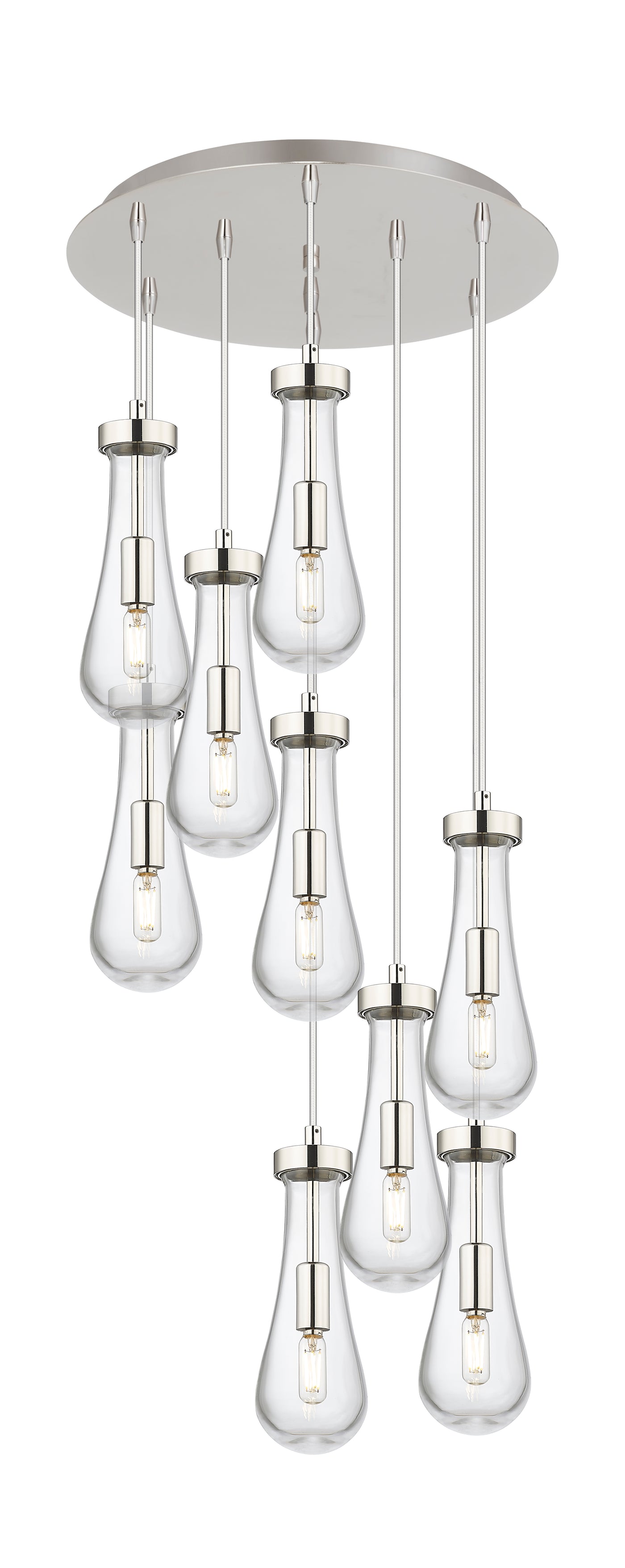 Downtown Urban Multi Pendant Brushed Brass