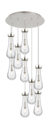 Downtown Urban Multi Pendant Brushed Brass
