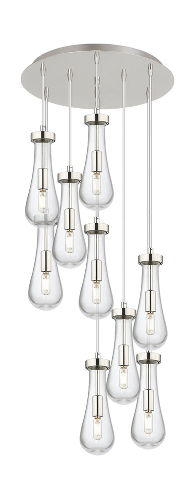 Downtown Urban Multi Pendant Brushed Brass
