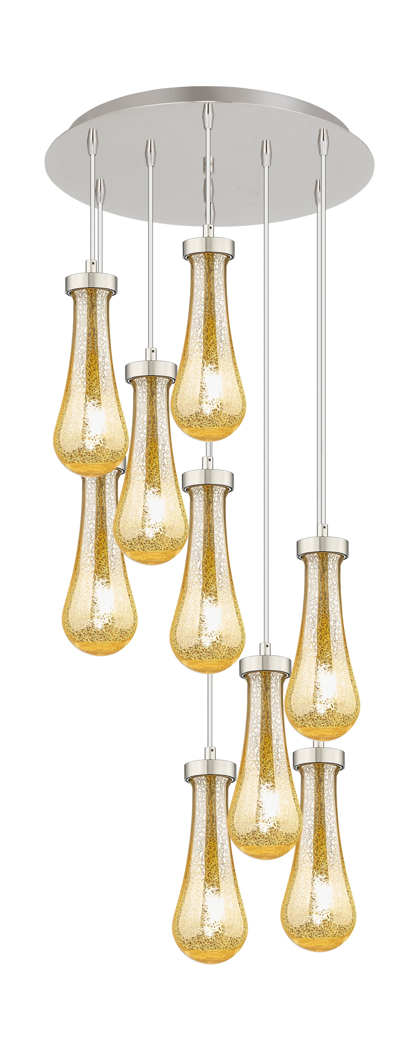 Downtown Urban Multi Pendant Brushed Brass