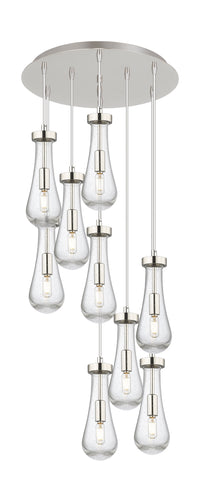 Downtown Urban Multi Pendant Brushed Brass