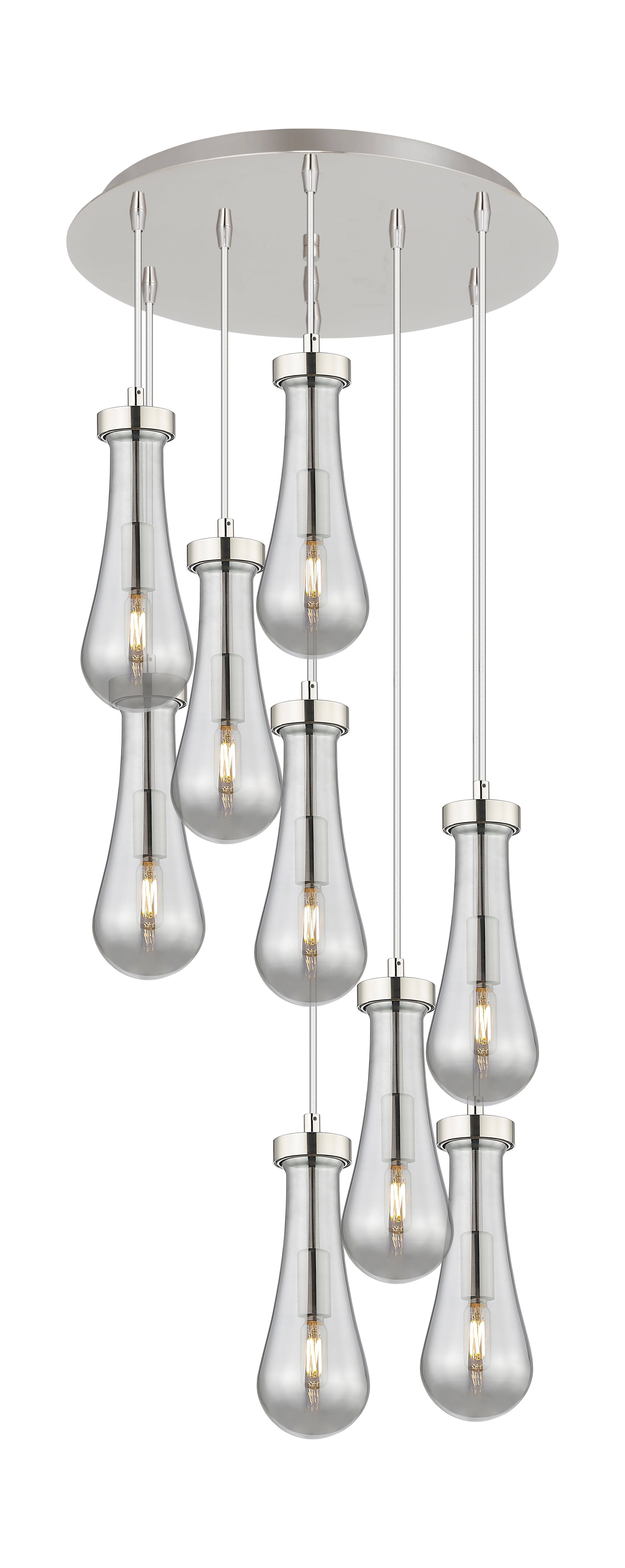 Downtown Urban Multi Pendant Brushed Brass