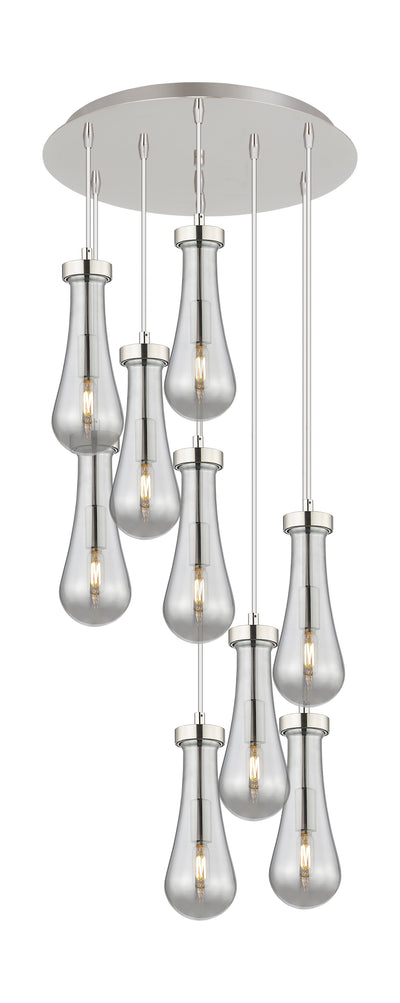 Downtown Urban Multi Pendant Brushed Brass