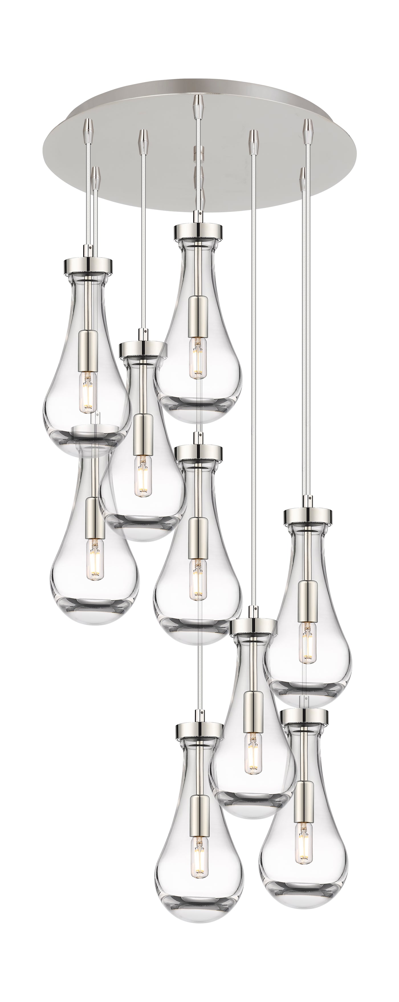 Downtown Urban Multi Pendant Brushed Brass