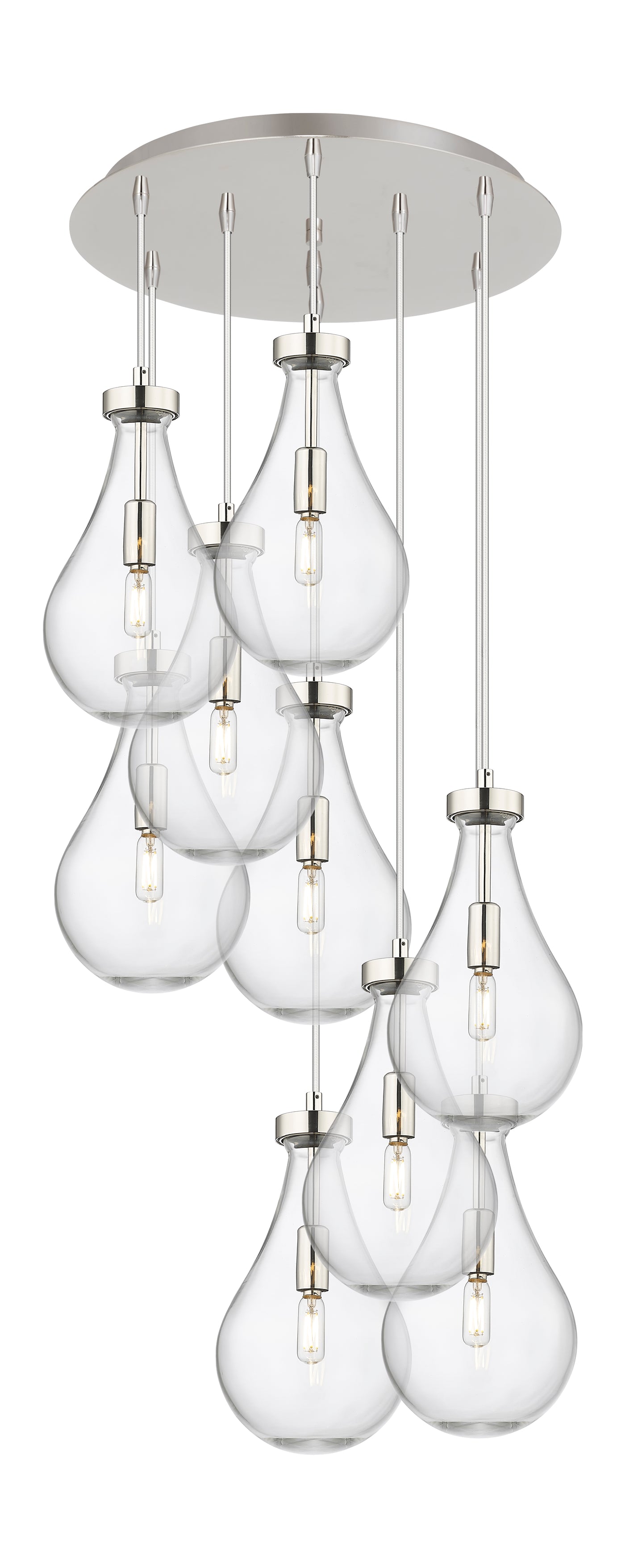 Downtown Urban Multi Pendant Brushed Brass