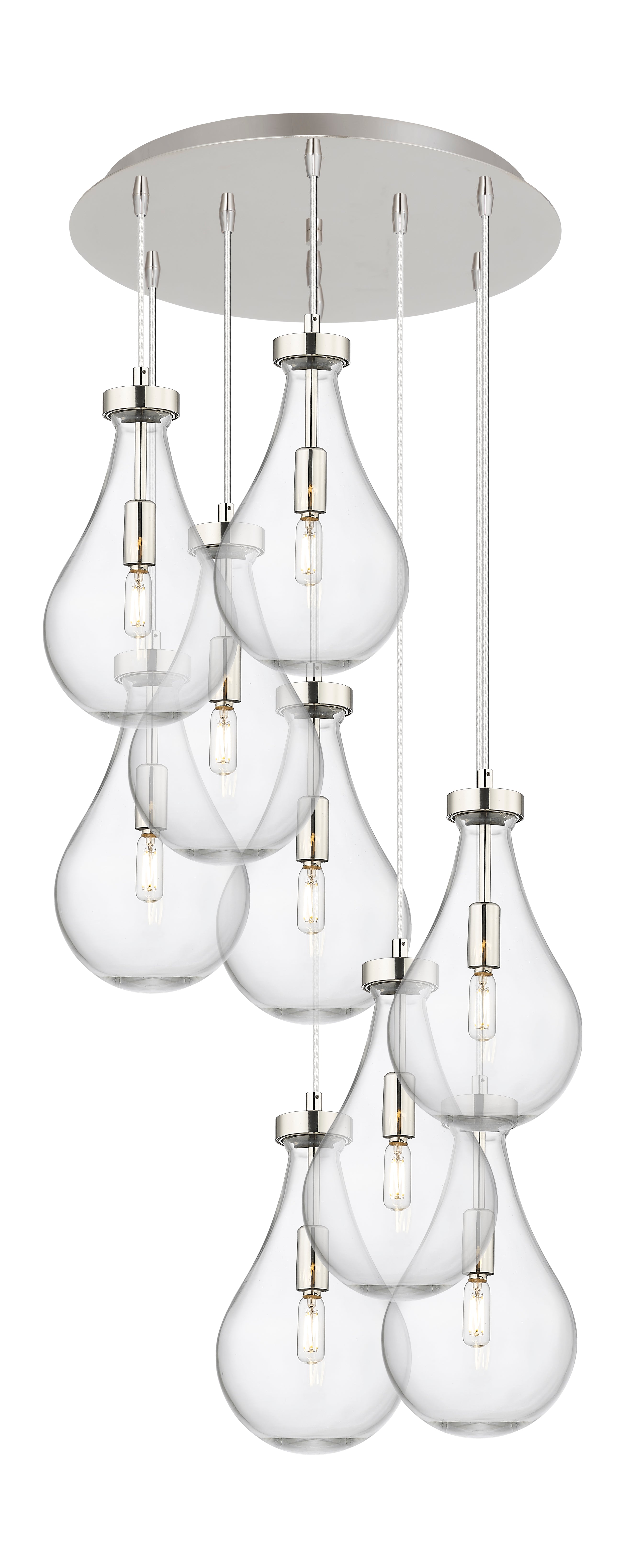 Downtown Urban Multi Pendant Brushed Brass