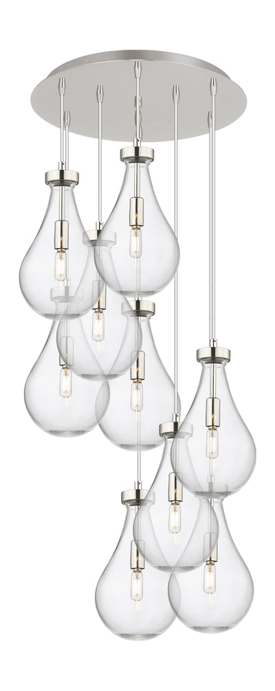 Downtown Urban Multi Pendant Brushed Brass
