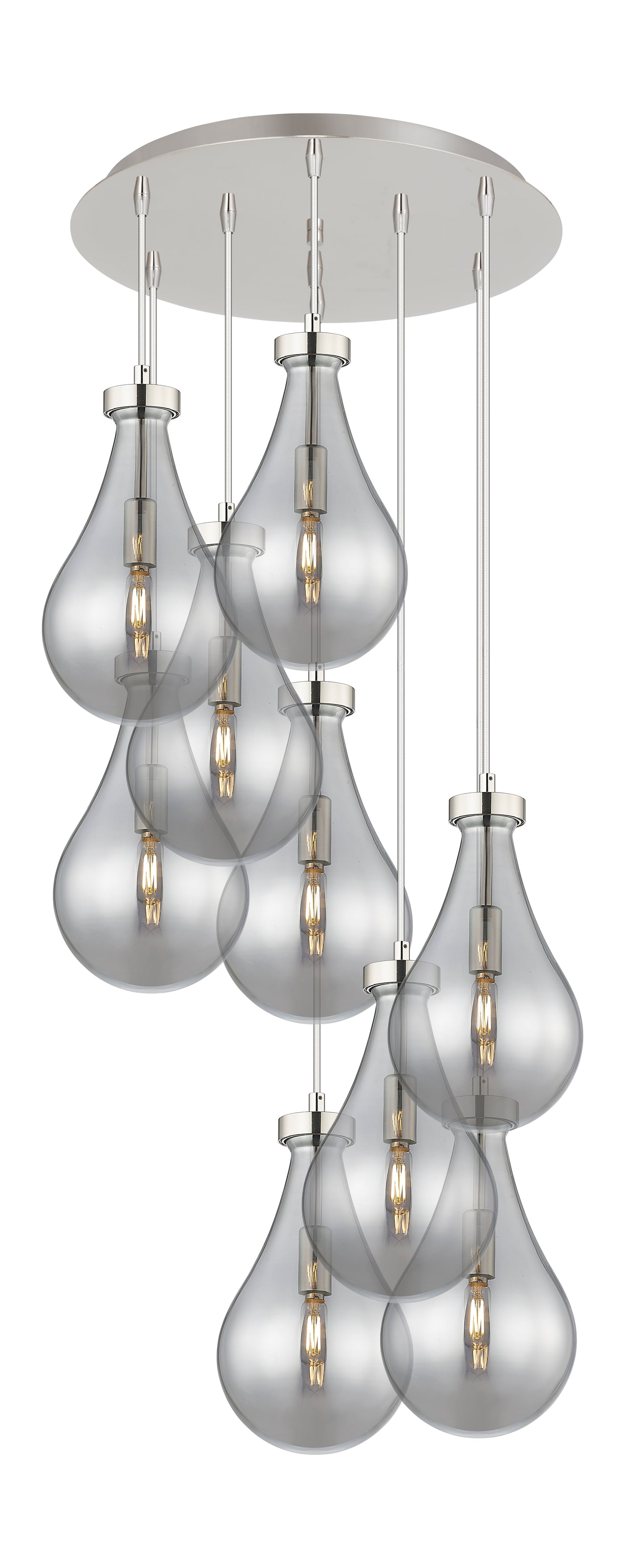 Downtown Urban Multi Pendant Brushed Brass