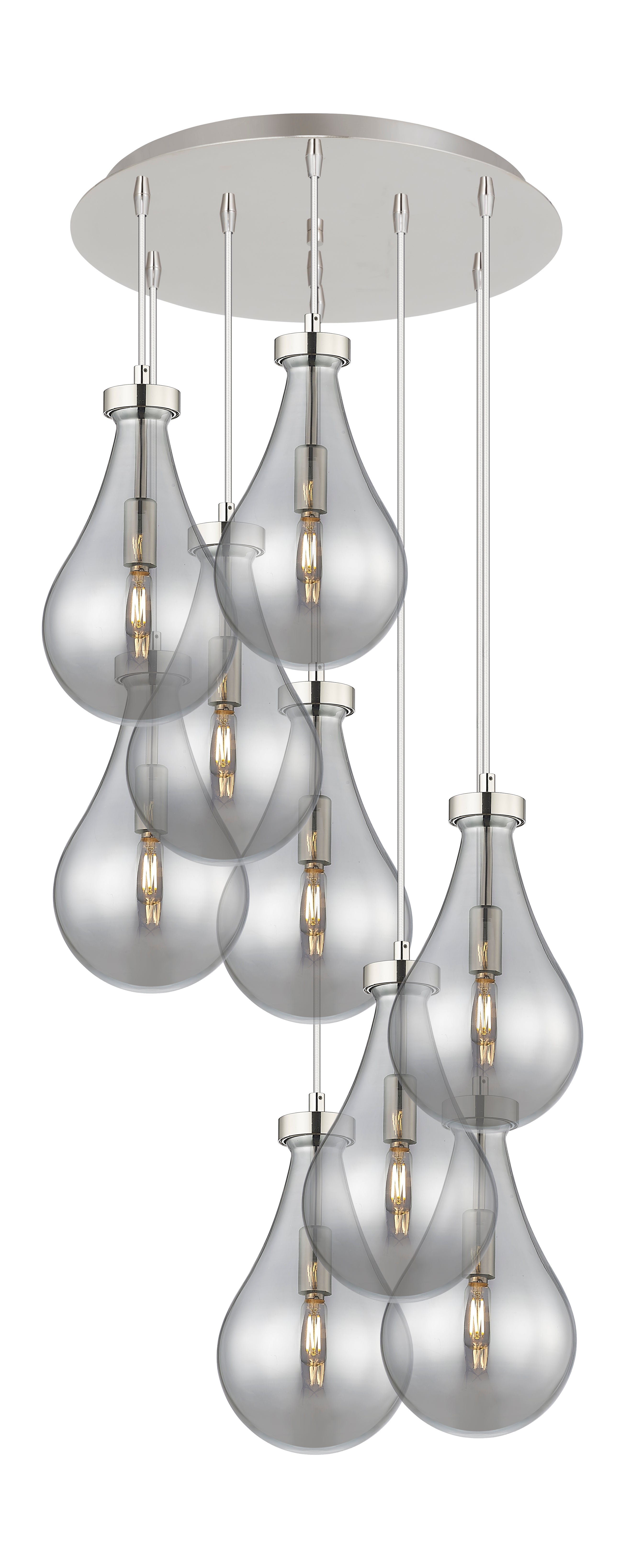 Downtown Urban Multi Pendant Brushed Brass
