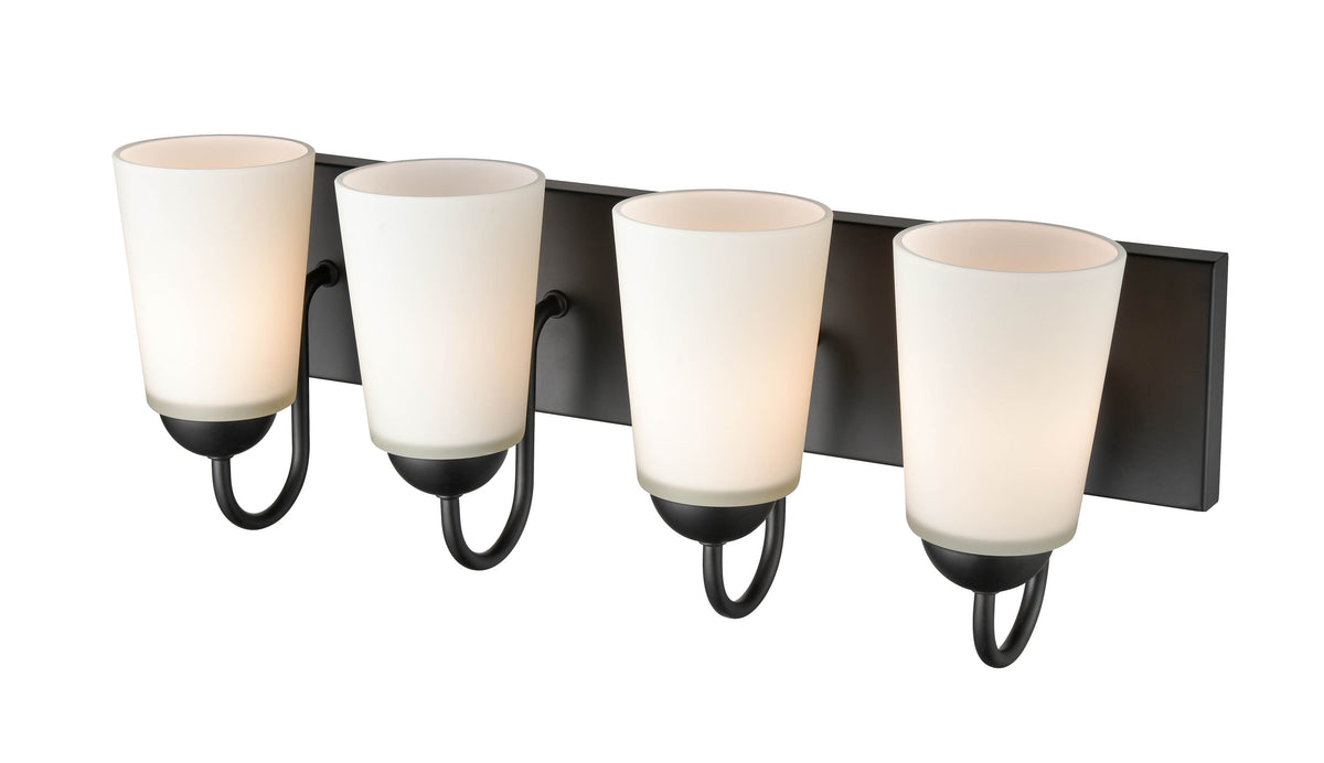 21.5'' Ivey Lake Matte Black 4 Light Bath Vanity