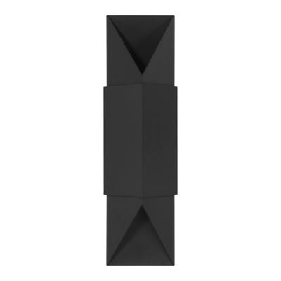 Brera 20-inch 2-light Matte Black and Textured Black Exterior Wall Sconce