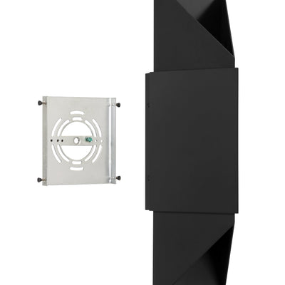 Brera 20-inch 2-light Matte Black and Textured Black Exterior Wall Sconce