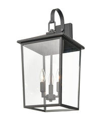 11'' Fetterton Powder Coated Black 3 Light Wall Sconce