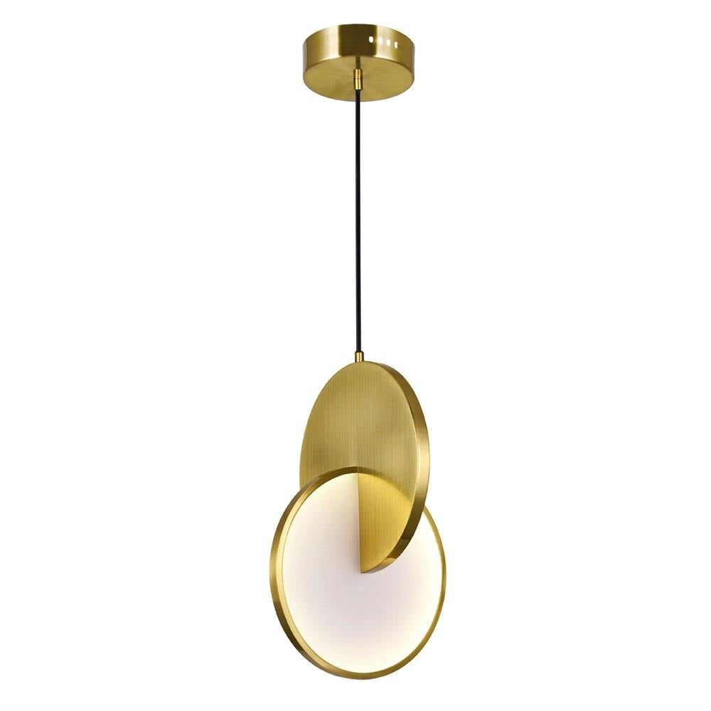 Tranche 1 Light Brass Mini Pendant Brushed Brass