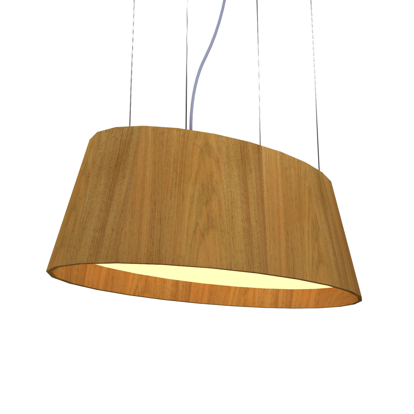 9.84'' Modern Oval LED Accord Pendant Light