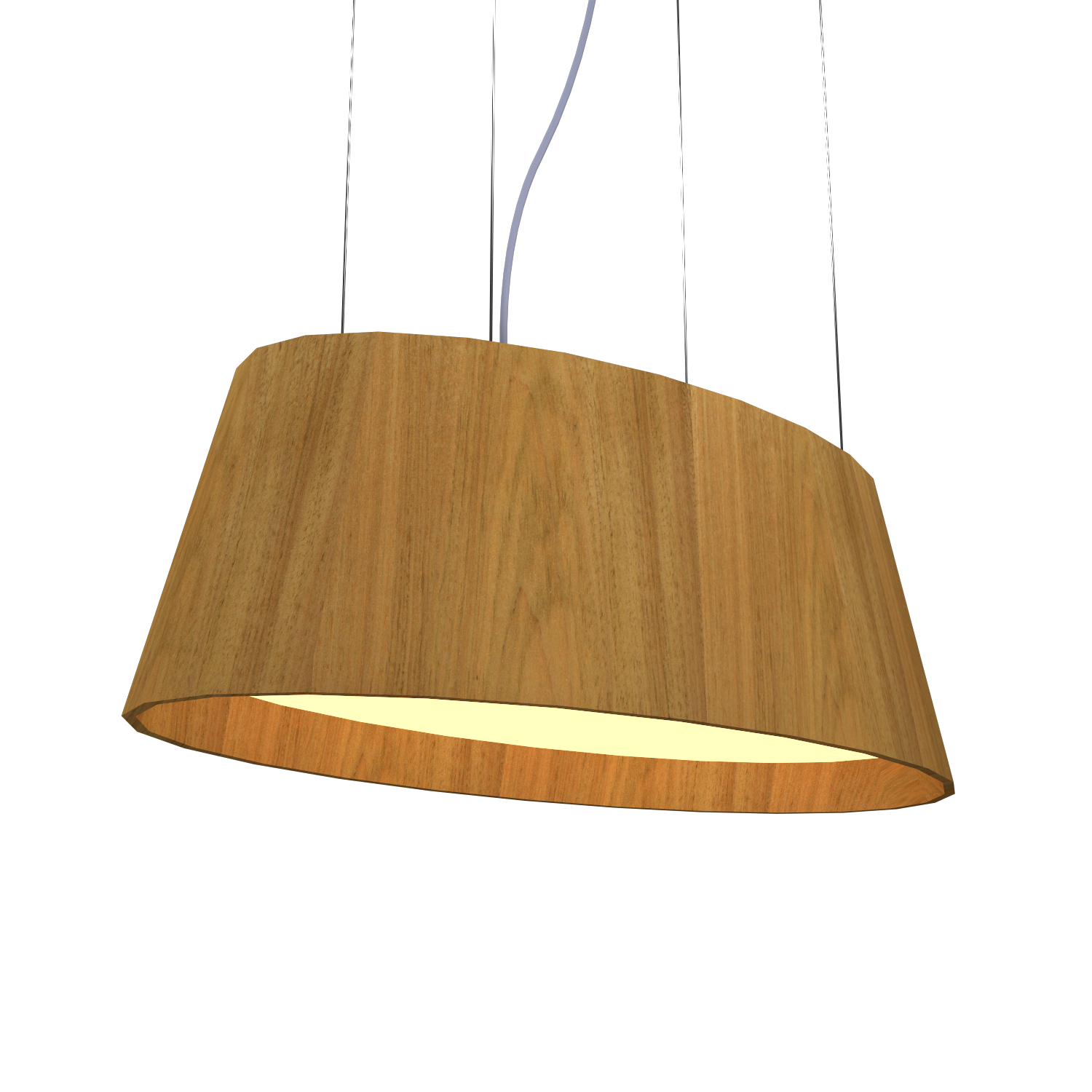 9.84'' Modern Oval LED Accord Pendant Light