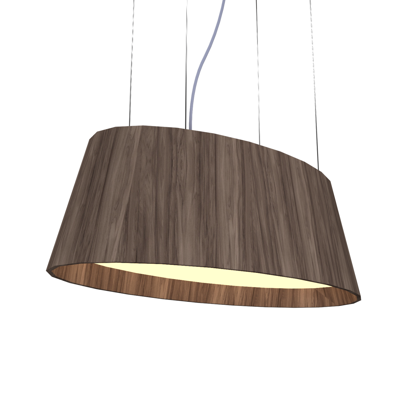9.84'' Modern Oval LED Accord Pendant Light