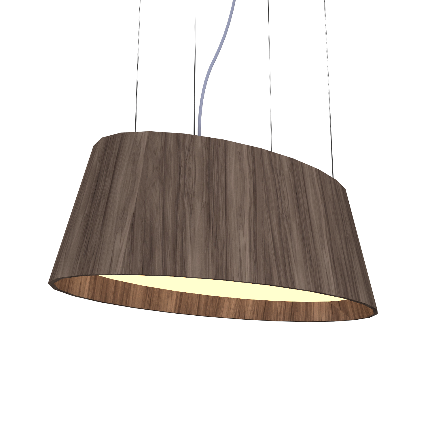 9.84'' Modern Oval LED Accord Pendant Light
