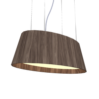 9.84'' Modern Oval LED Accord Pendant Light