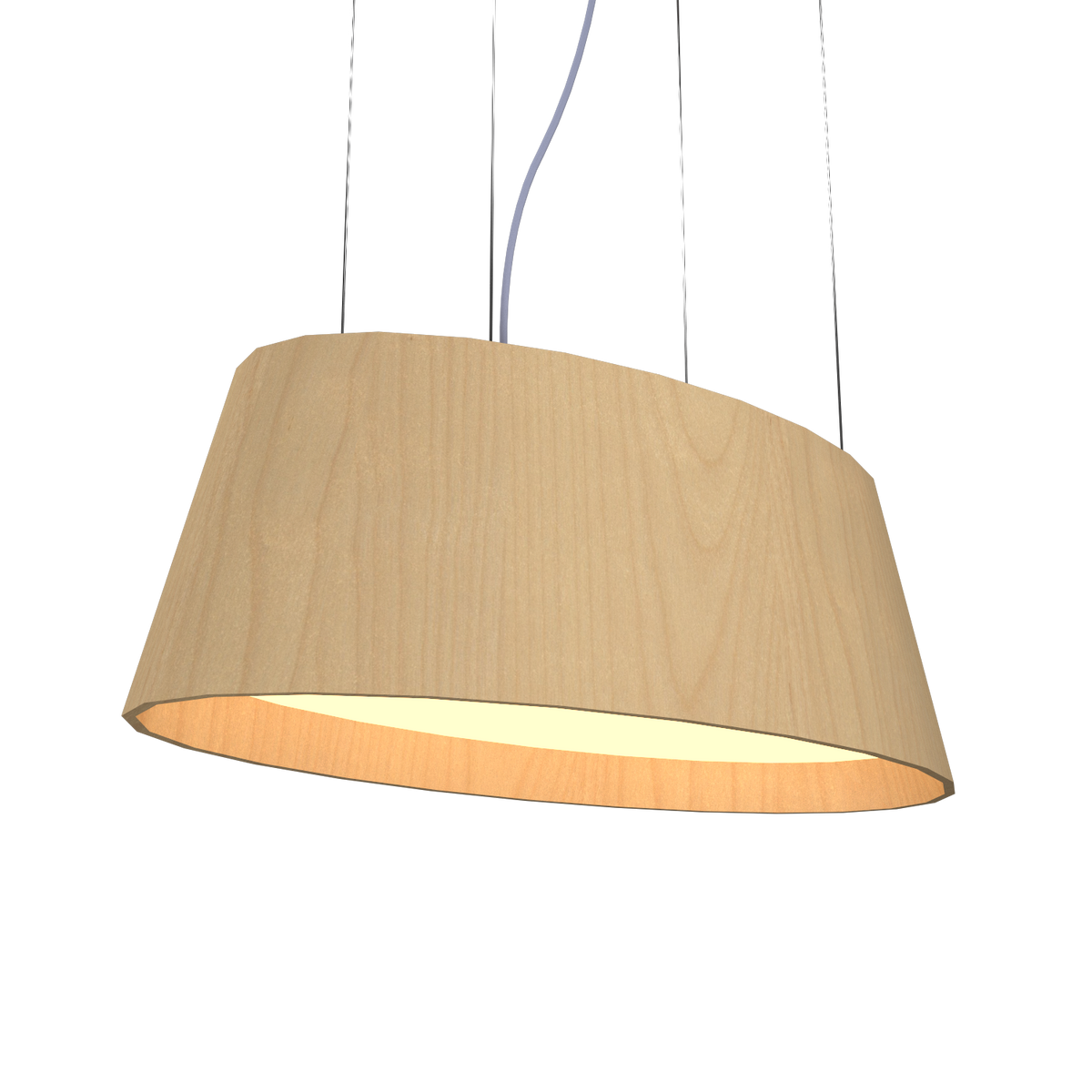 9.84'' Modern Oval LED Accord Pendant Light
