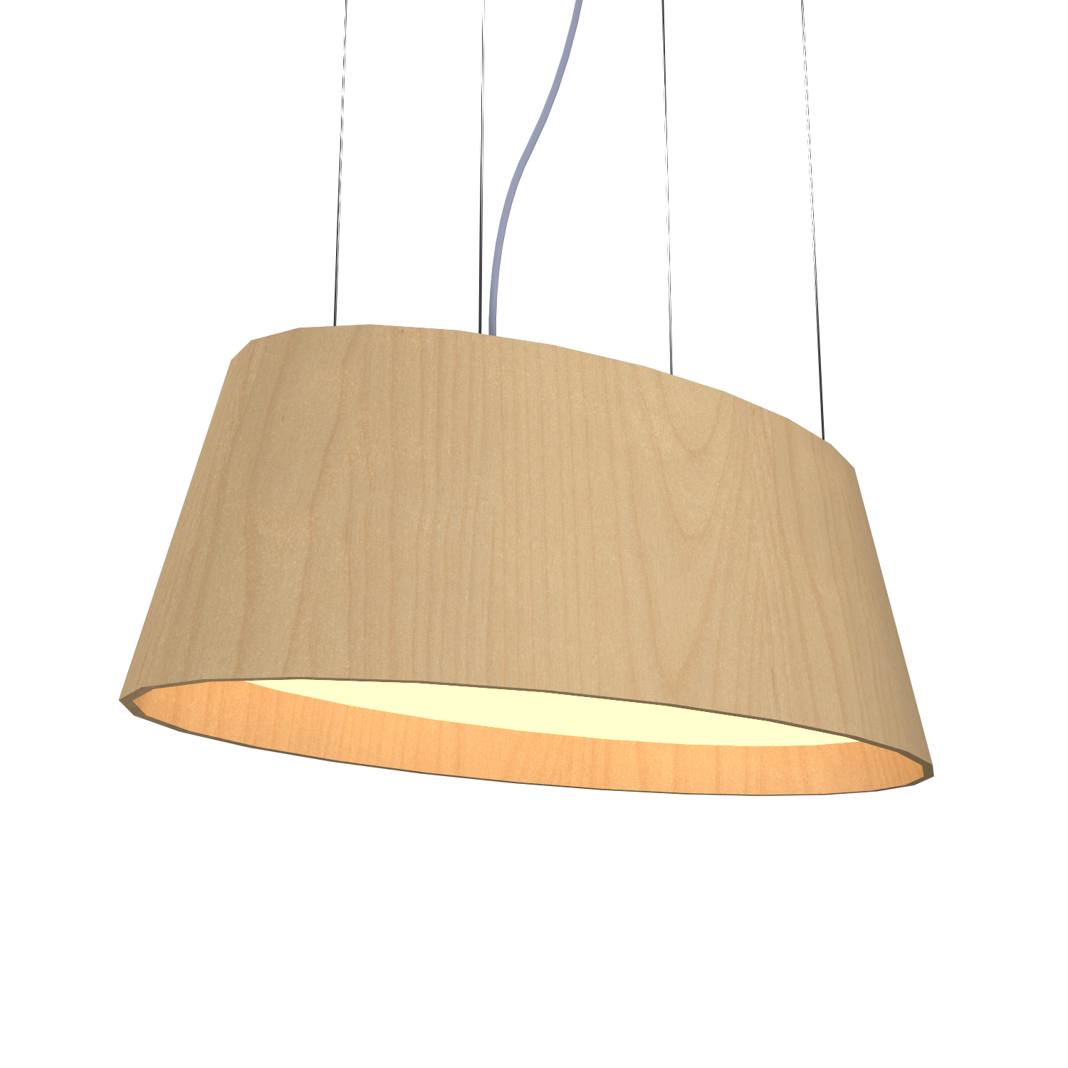 9.84'' Modern Oval LED Accord Pendant Light