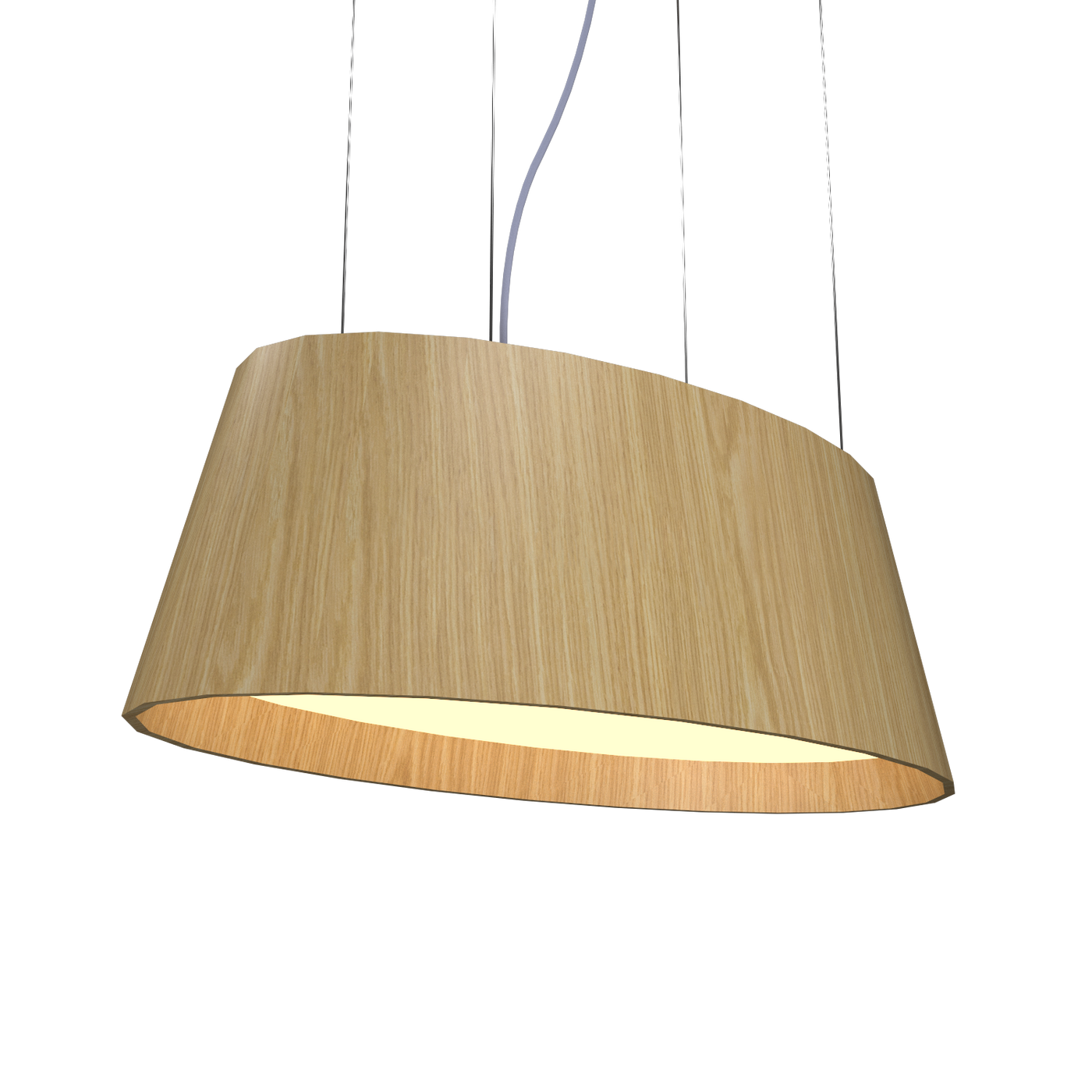 9.84'' Modern Oval LED Accord Pendant Light