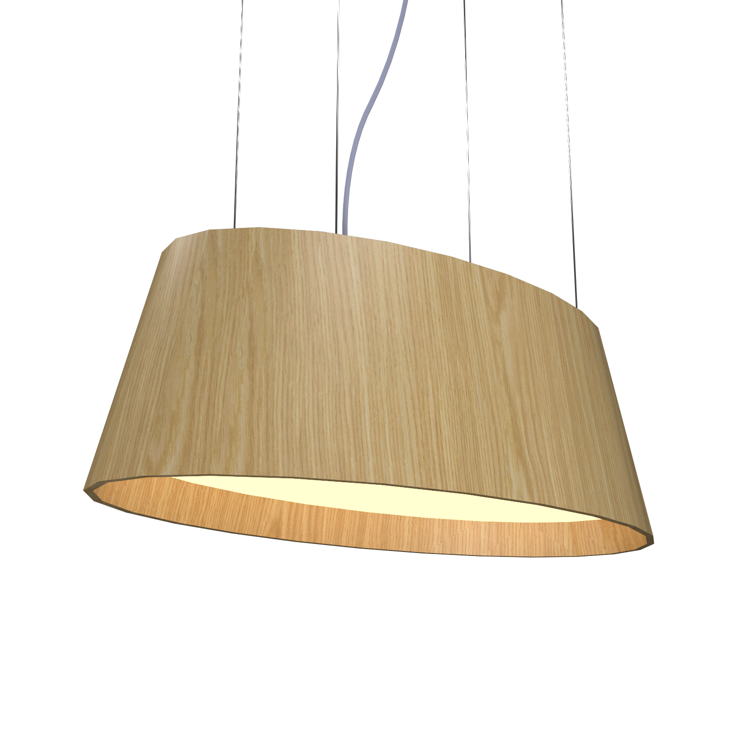 9.84'' Modern Oval LED Accord Pendant Light