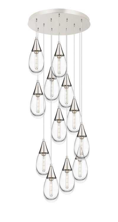 Downtown Urban Multi Pendant Brushed Brass