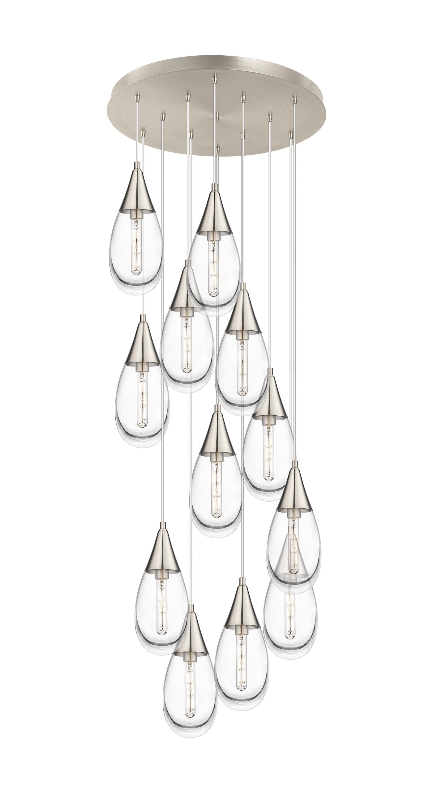 Downtown Urban Multi Pendant Brushed Brass