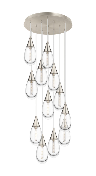 Downtown Urban Multi Pendant Brushed Brass