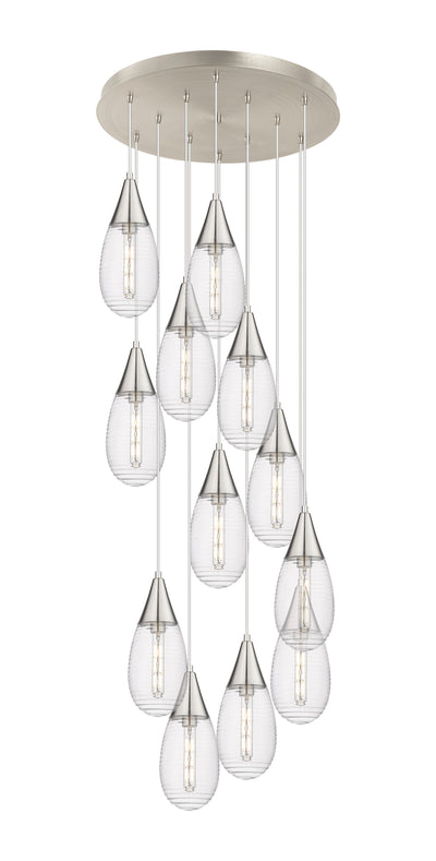 Downtown Urban Multi Pendant Brushed Brass