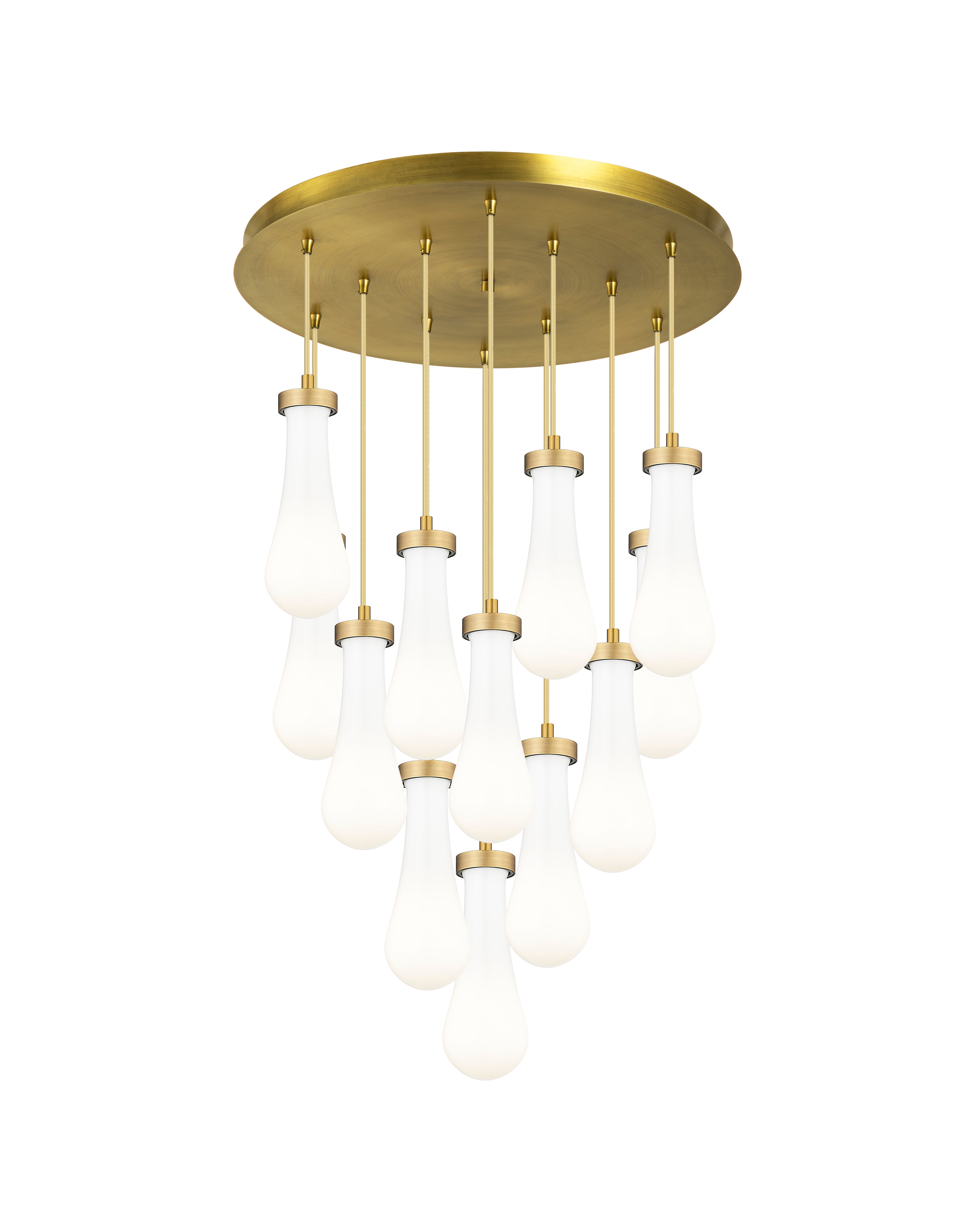 Downtown Urban Multi Pendant Brushed Brass
