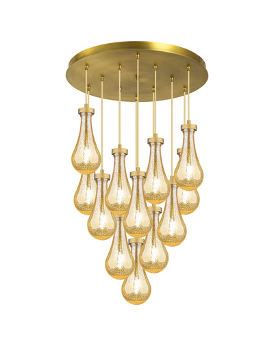 Downtown Urban Multi Pendant Brushed Brass