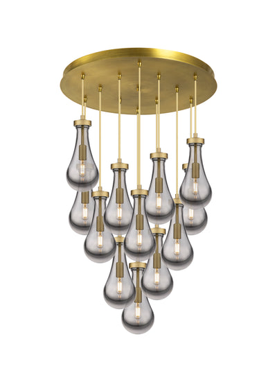 Downtown Urban Multi Pendant Brushed Brass