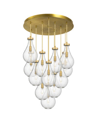 Downtown Urban Multi Pendant Brushed Brass