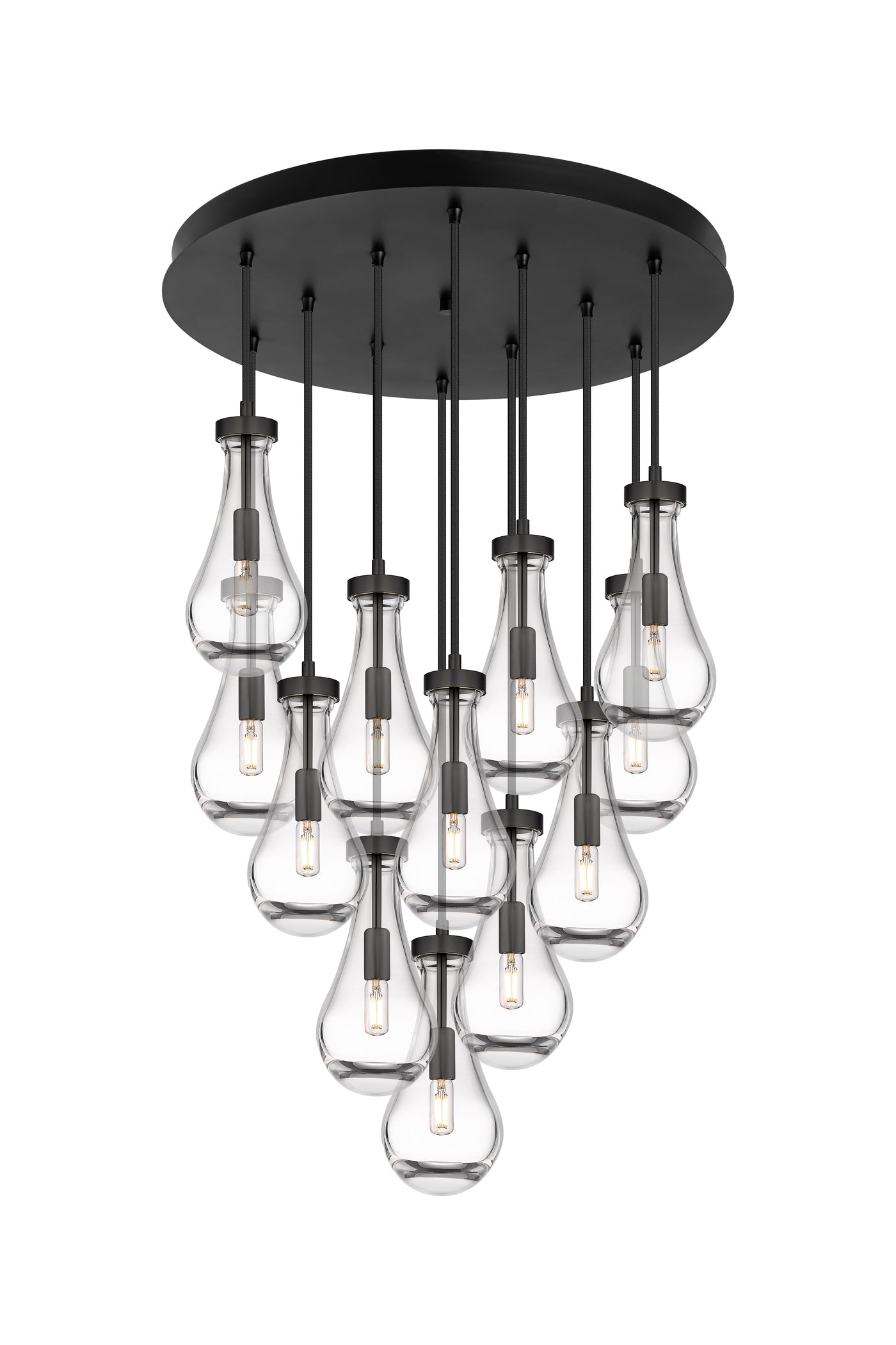 Downtown Urban Multi Pendant Brushed Brass