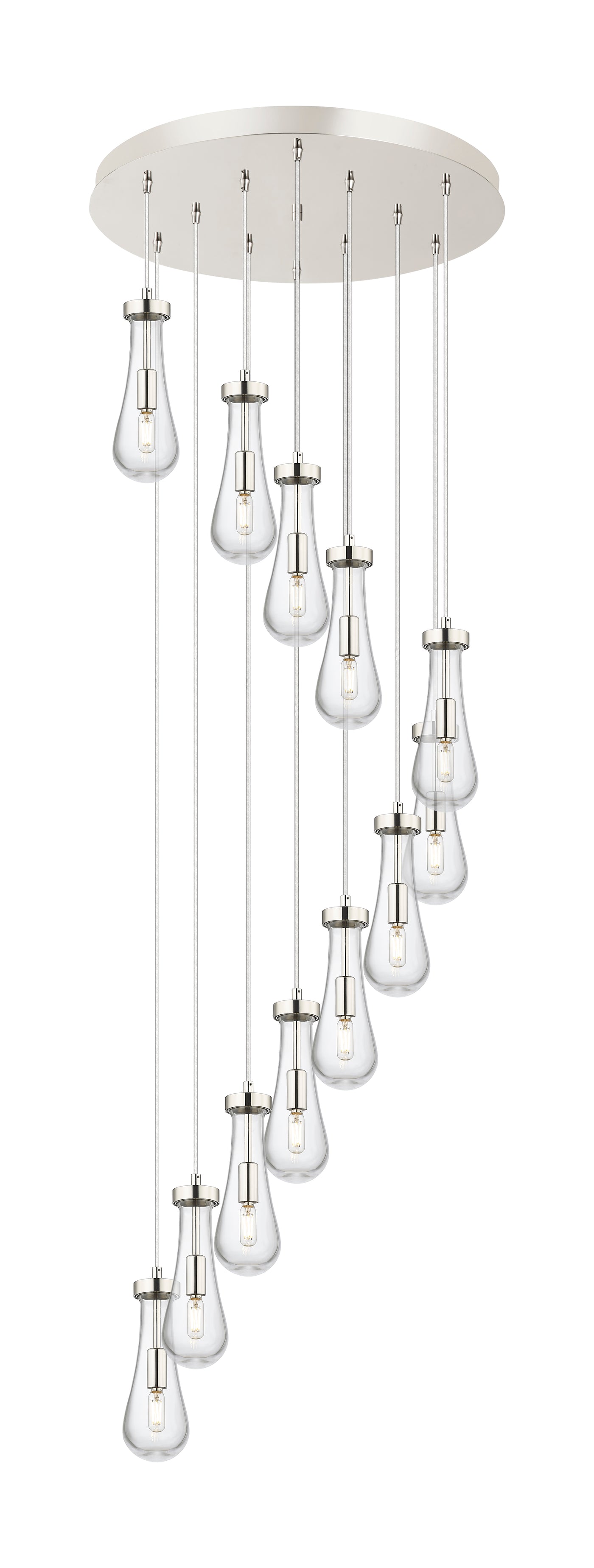 Downtown Urban Multi Pendant Brushed Brass