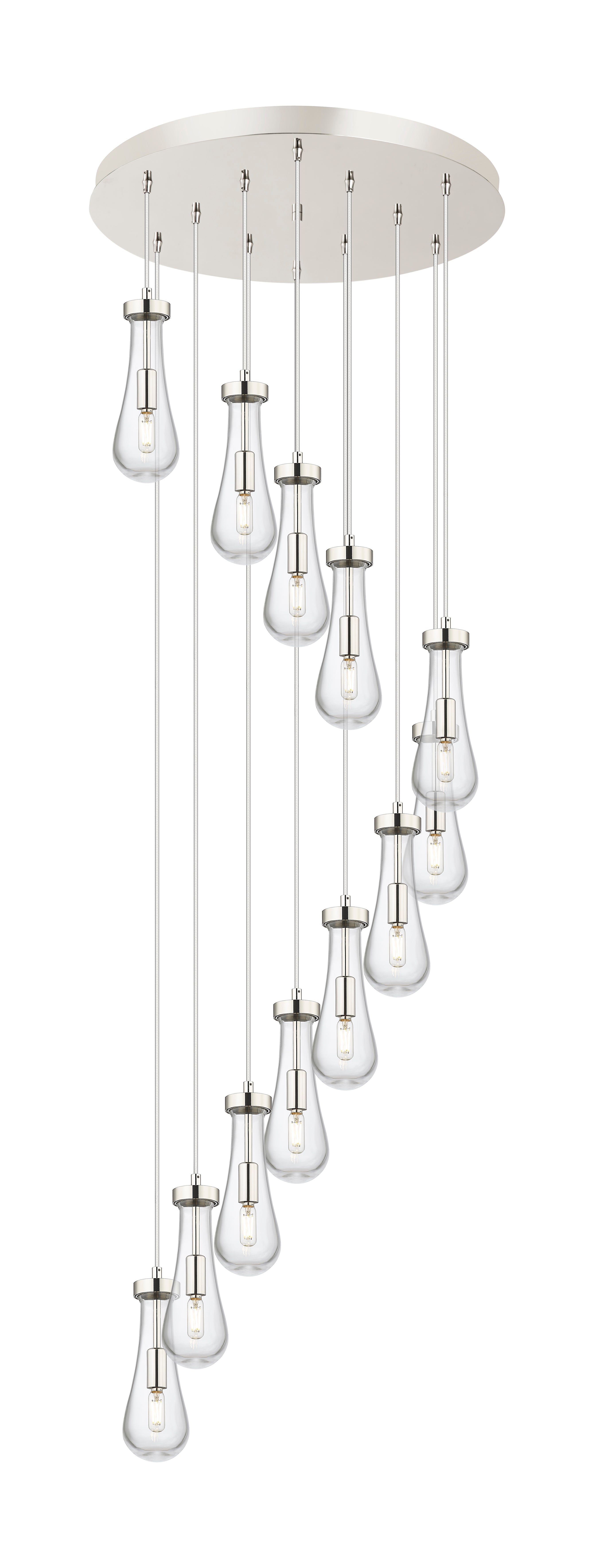 Downtown Urban Multi Pendant Brushed Brass