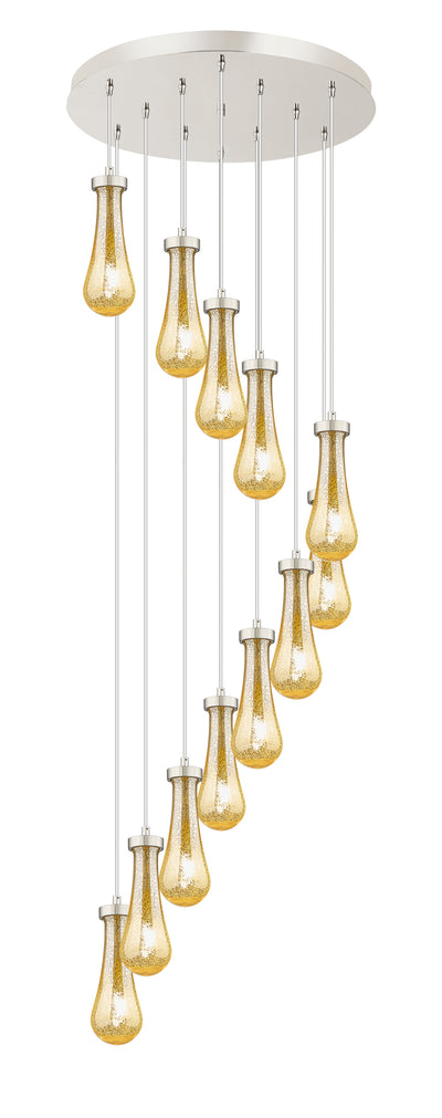 Downtown Urban Multi Pendant Brushed Brass