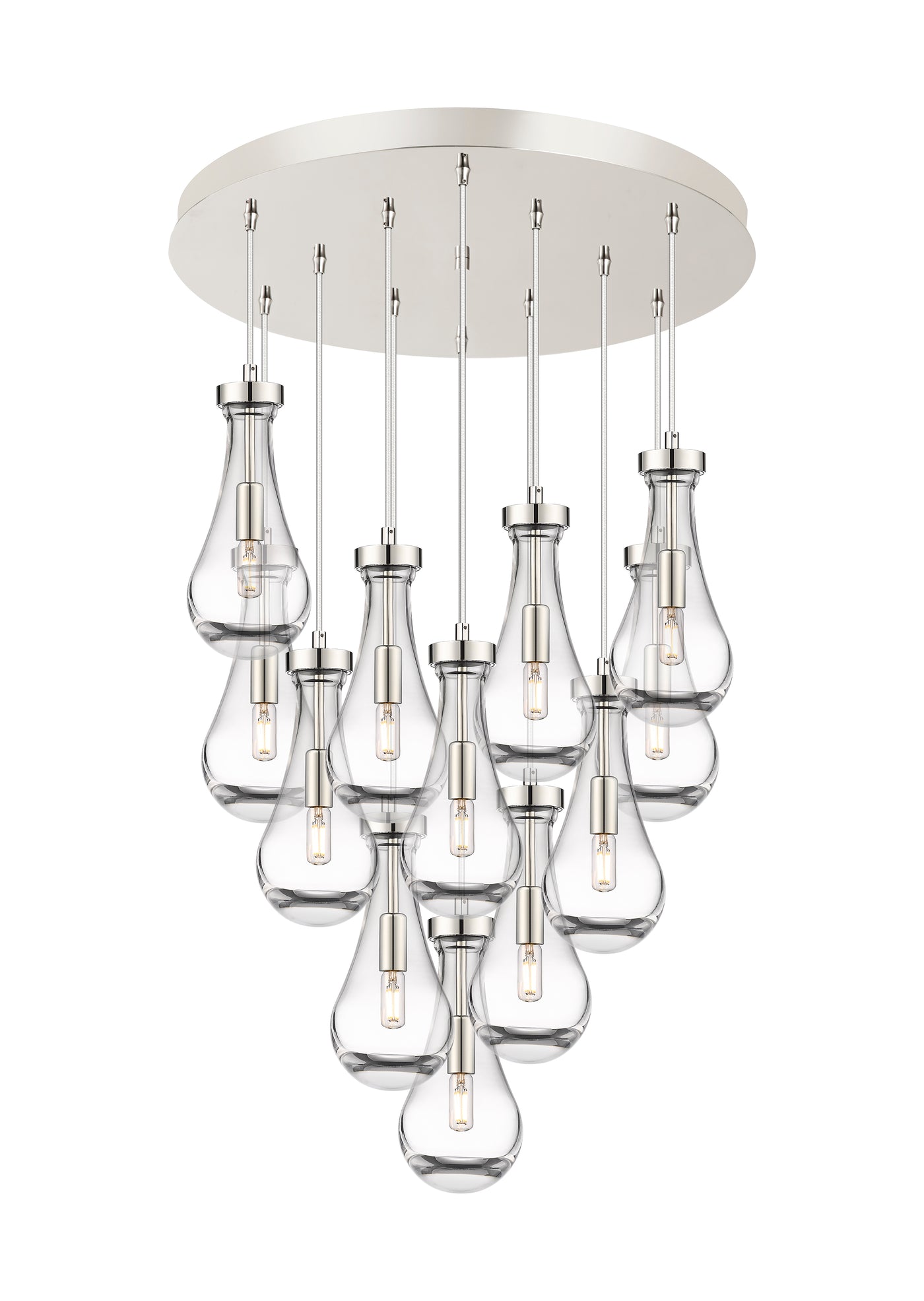Downtown Urban Multi Pendant Brushed Brass