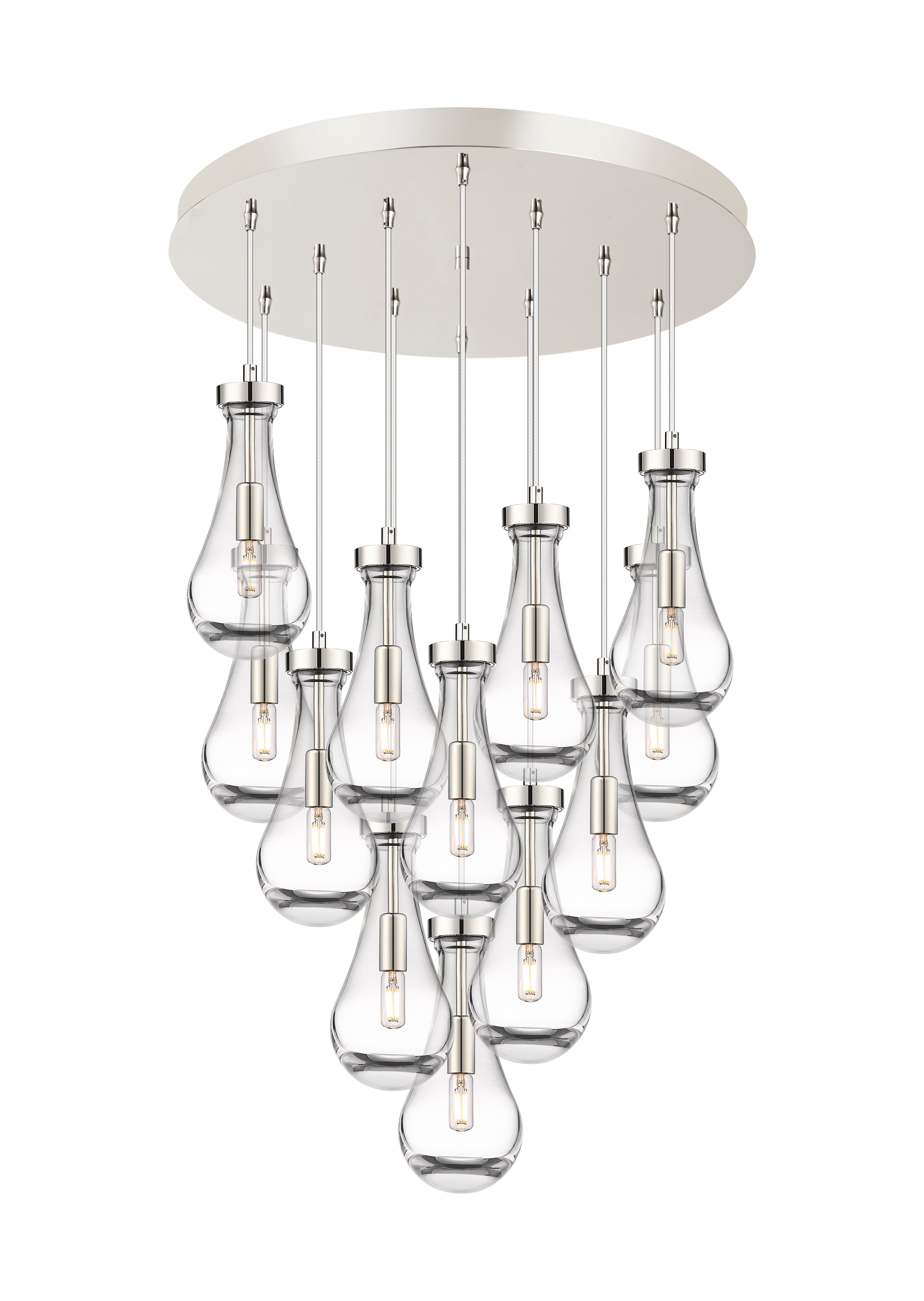 Downtown Urban Multi Pendant Brushed Brass